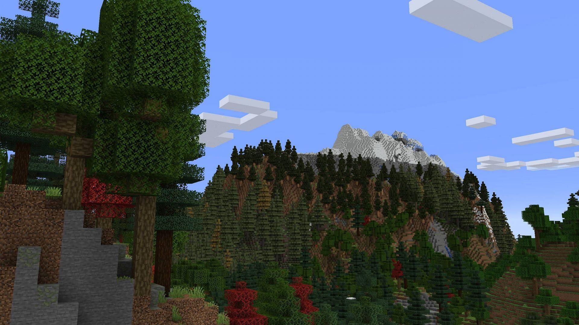 Regions Unexplored mod adds various new biomes and terrain generations (Image via CurseForge/ UHQ_GAMES)