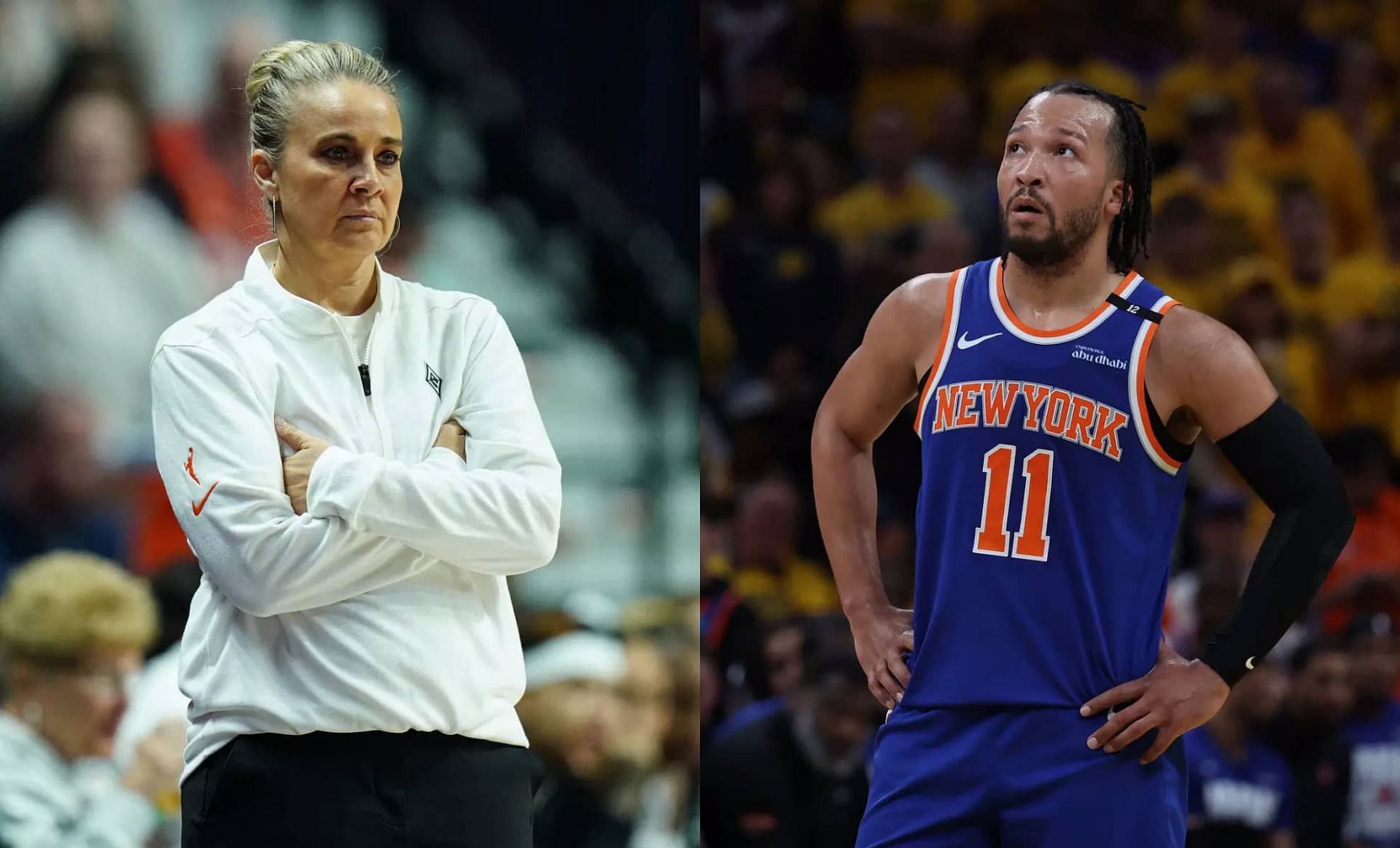 Becky Hammon and Jalen Brunson