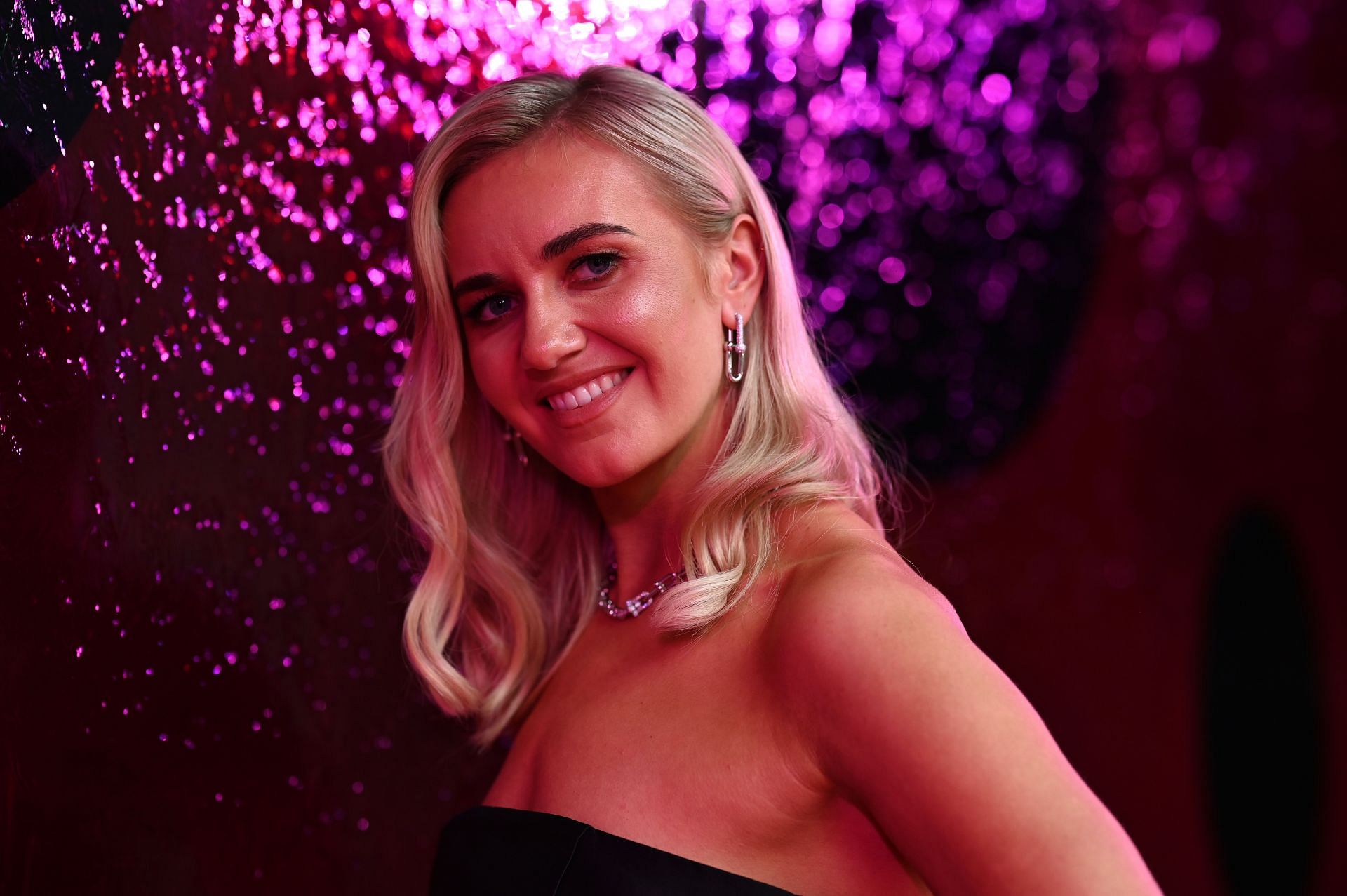 Ariarne Titmus at the NGV Gala Celebrates Opening Of Yayoi Kusama Exhibition 2024 - Arrivals - Source: Getty
