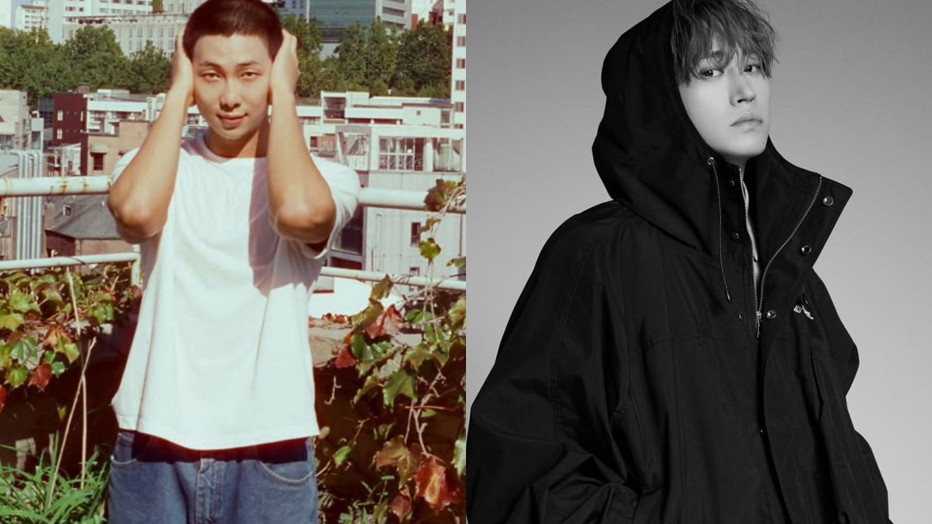 Tablo and BTS RM (Image via Instagram/@rkive, @blobyblo