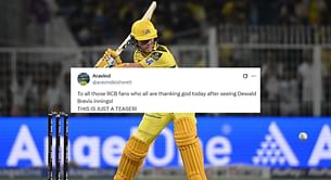 "THIS IS JUST A TEASER!" - Fans in awe as Dewald Brevis hits a 22-ball 50 in KKR vs CSK IPL 205 match