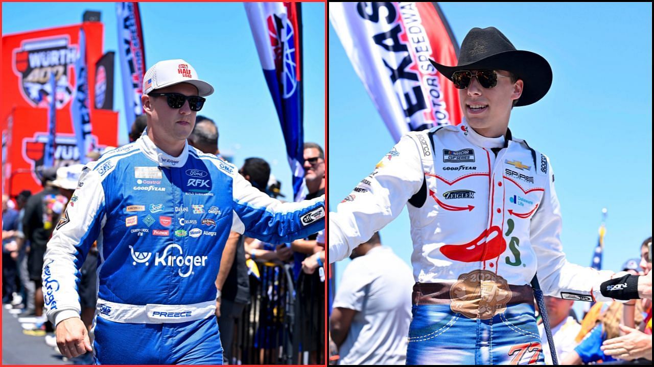 Ryan Preece and Carson Hocevar (from Left). Credit: Imagn Images