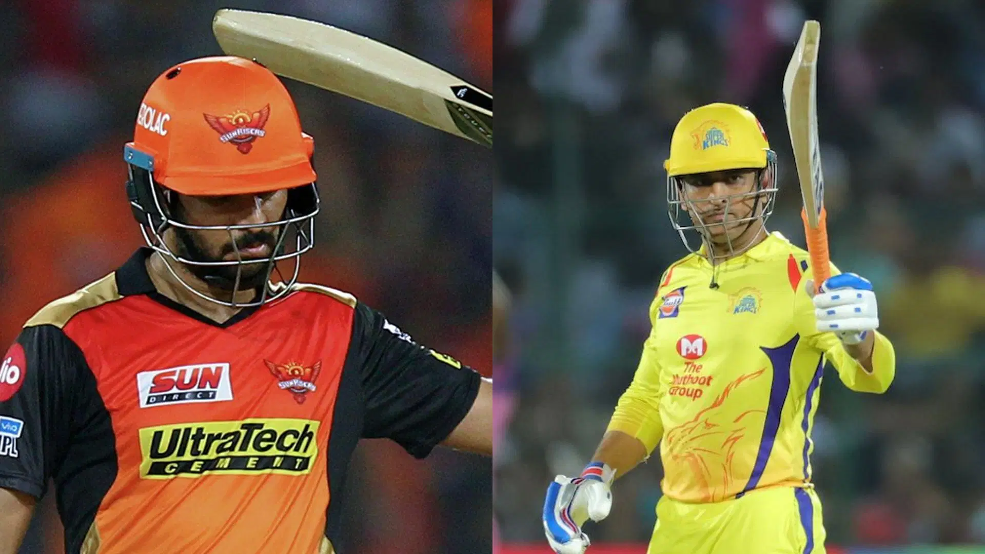 Comparison of MS Dhoni &amp; Yuvraj Singh (Images via IPL on X)