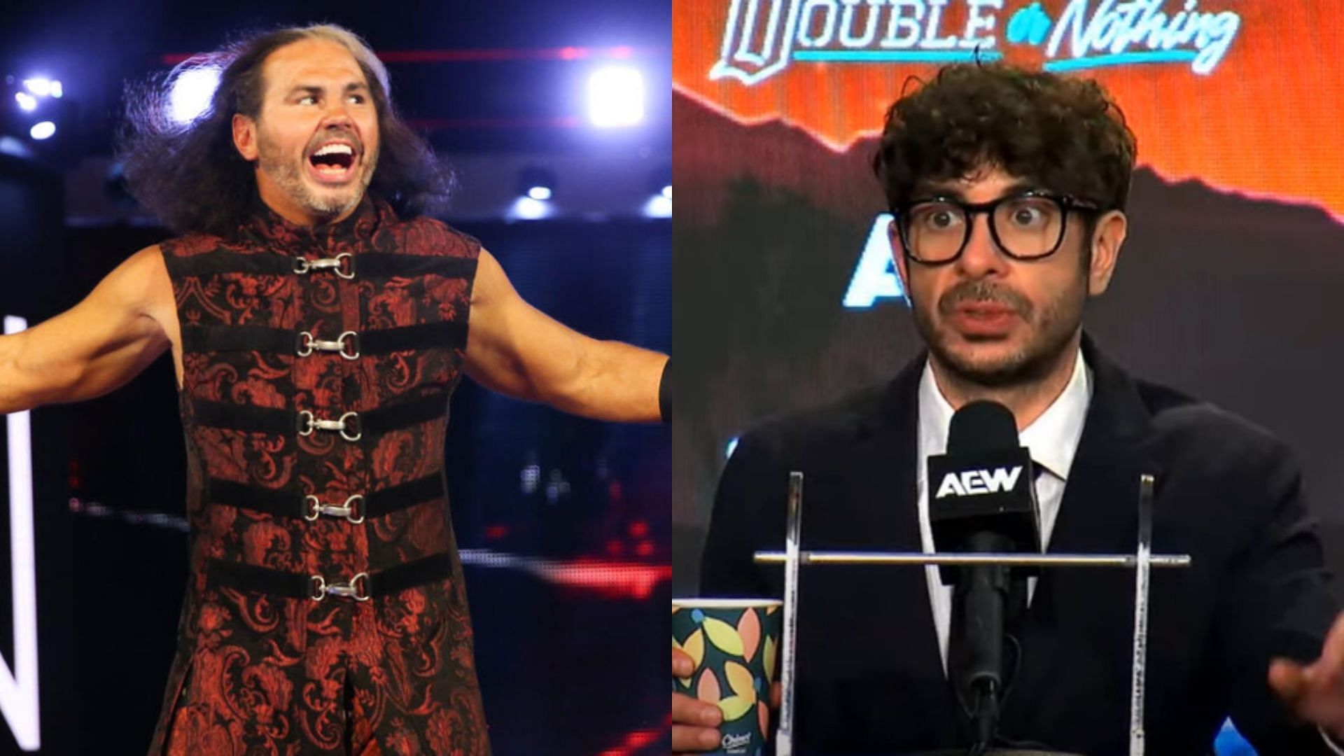 Matt Hardy (left) / Tony Khan (right) [Image Credits: WWE