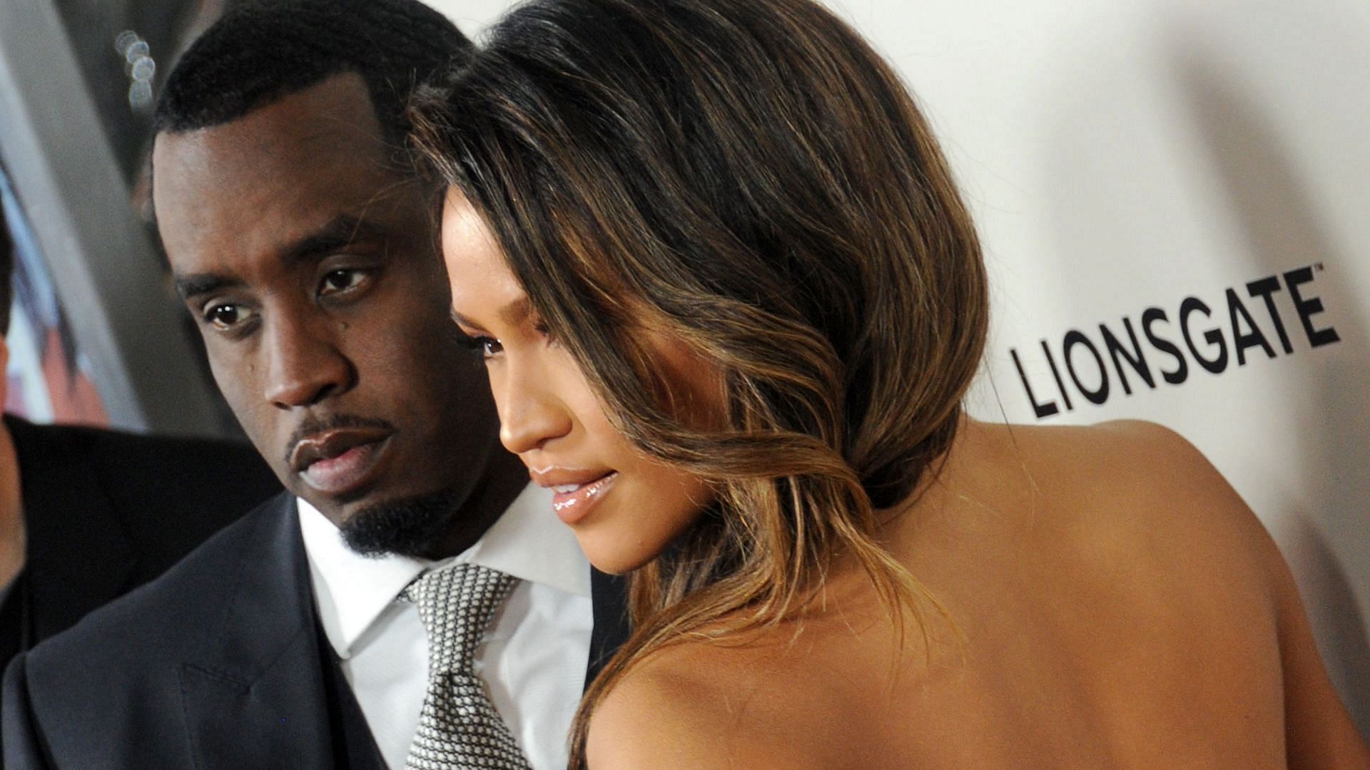 Actress Cassie Ventura and Sean Combs arrive at the premiere of Lionsgate
