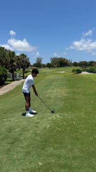 Cayden Boozer on the golf course (Image: Instagram via @mrcbooz)