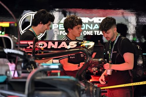 Andrea Kimi Antonelli of Italy and Mercedes AMG Petronas F1 Team during Imola previews. Source: Getty