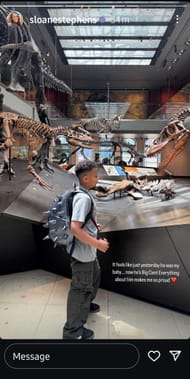 Sloane Stephens marveled at how her son has grown during the latter's school field trip (Source: Instagram)