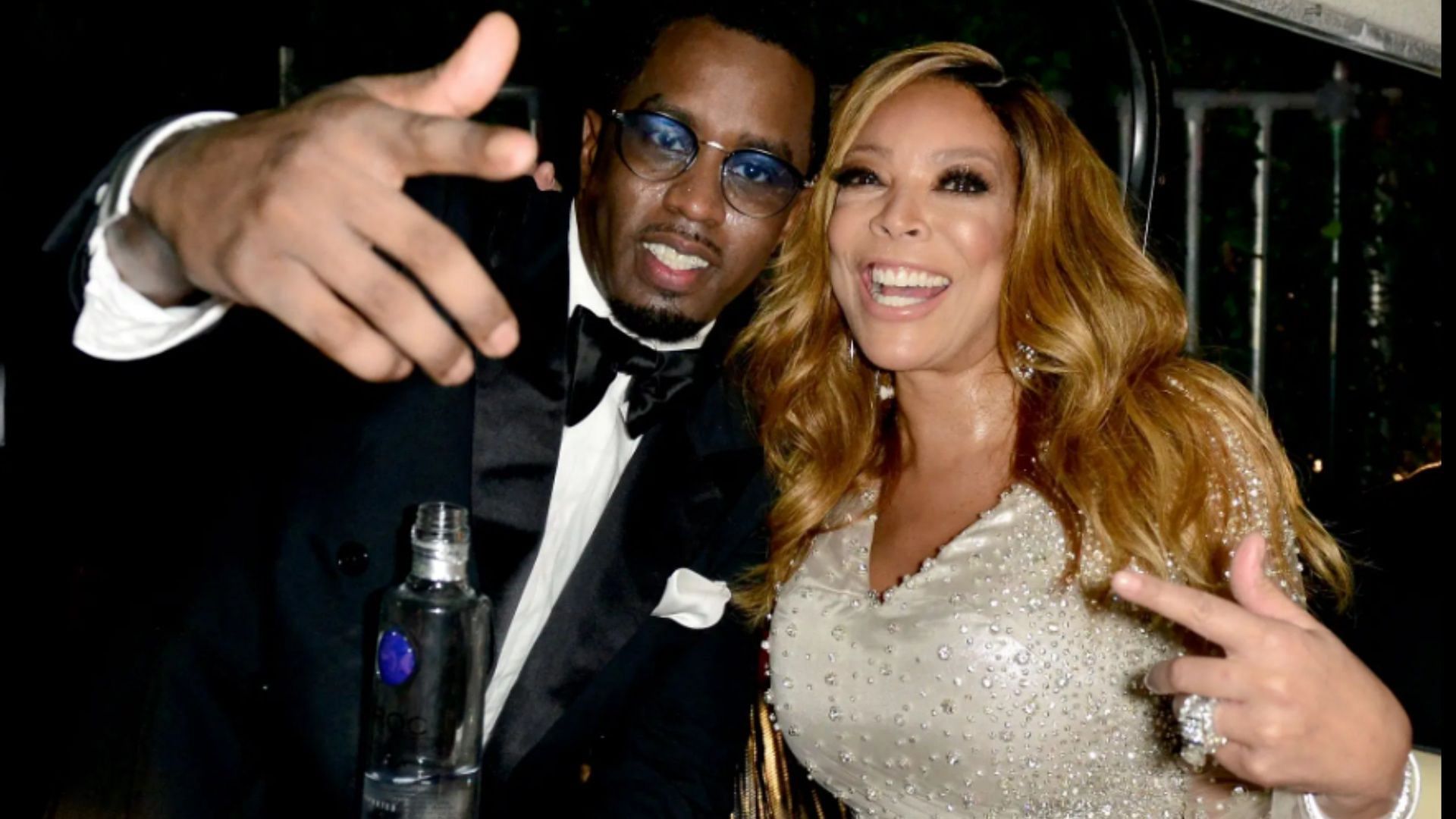 Diddy and Wendy Williams at Pitbull