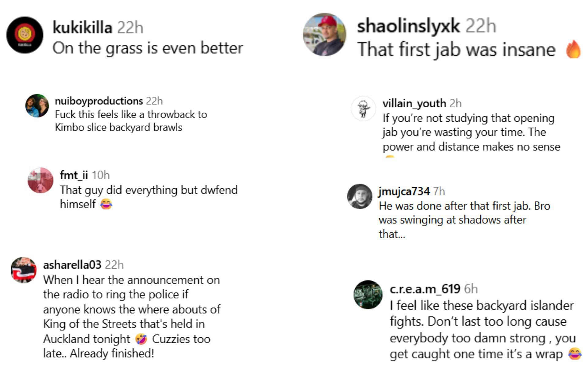 Fan reactions [Screenshots courtesy: @danhangman on Instagram]