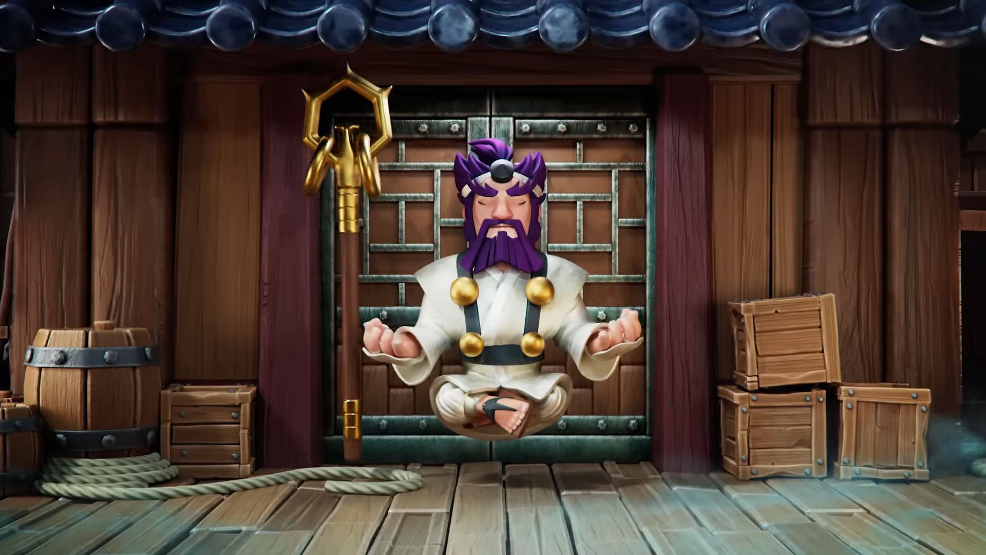 The Grand Monk skin in Clash of Clans (Image via Supercell)