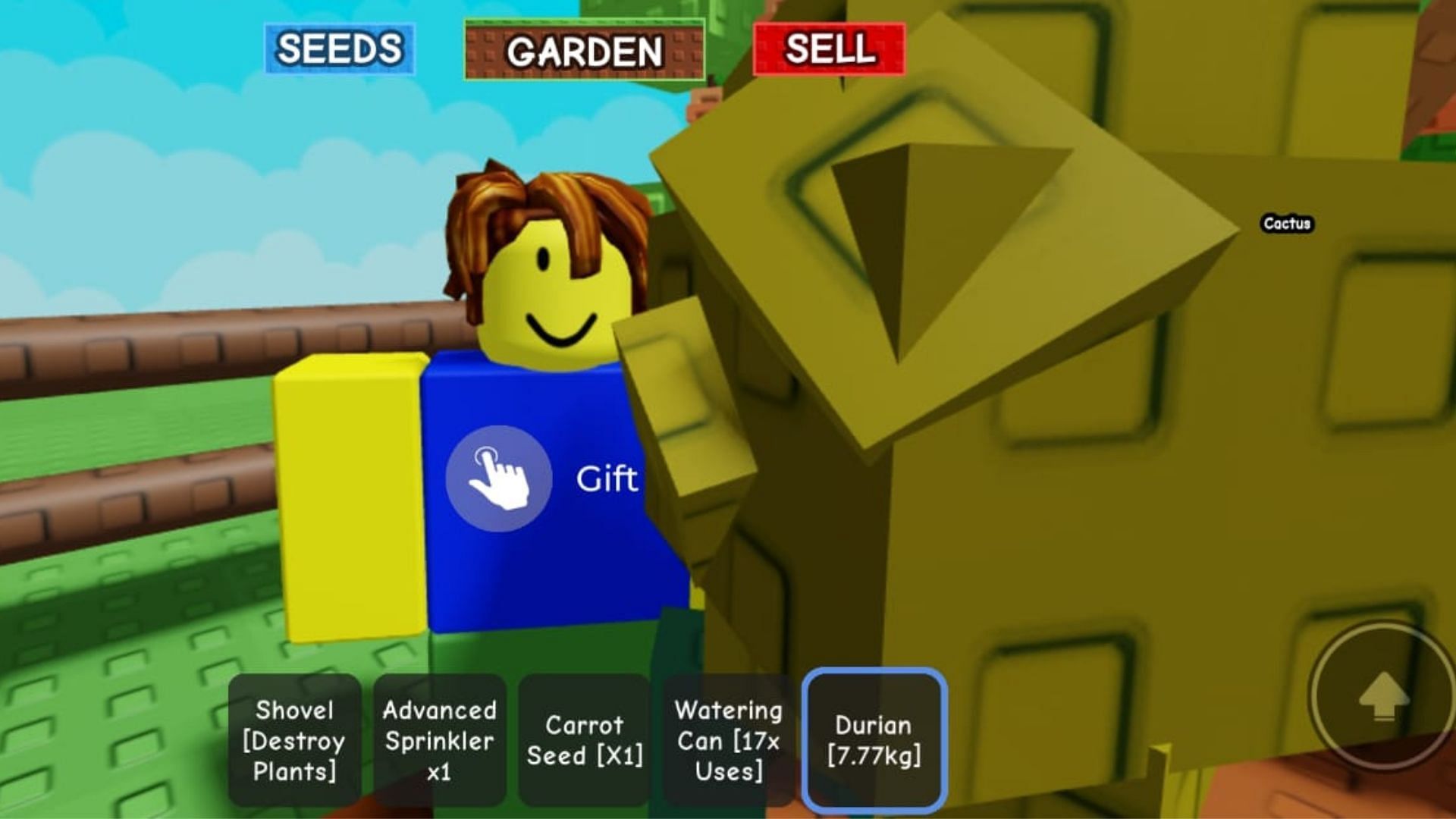 You can gift items to other players (Image via Roblox)