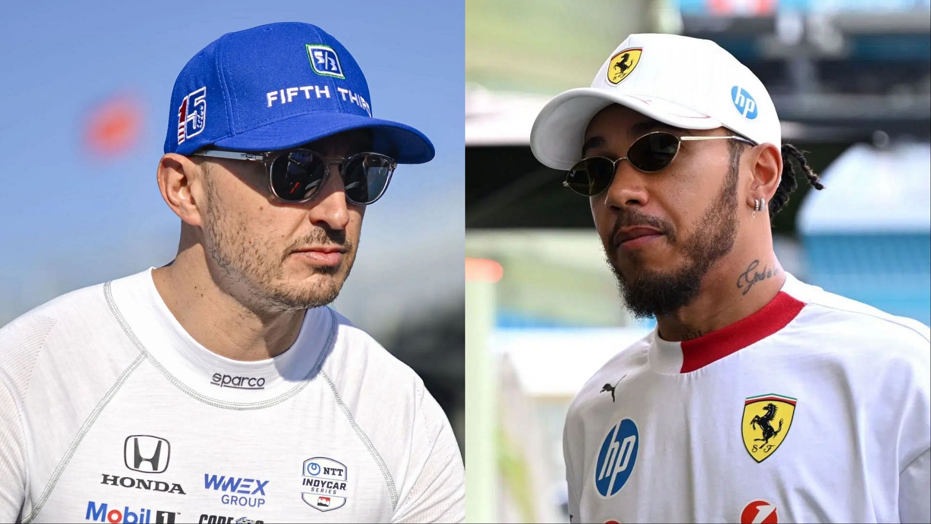 Image Credits: Getty, L: Graham Rahal; R: Lewis Hamilton