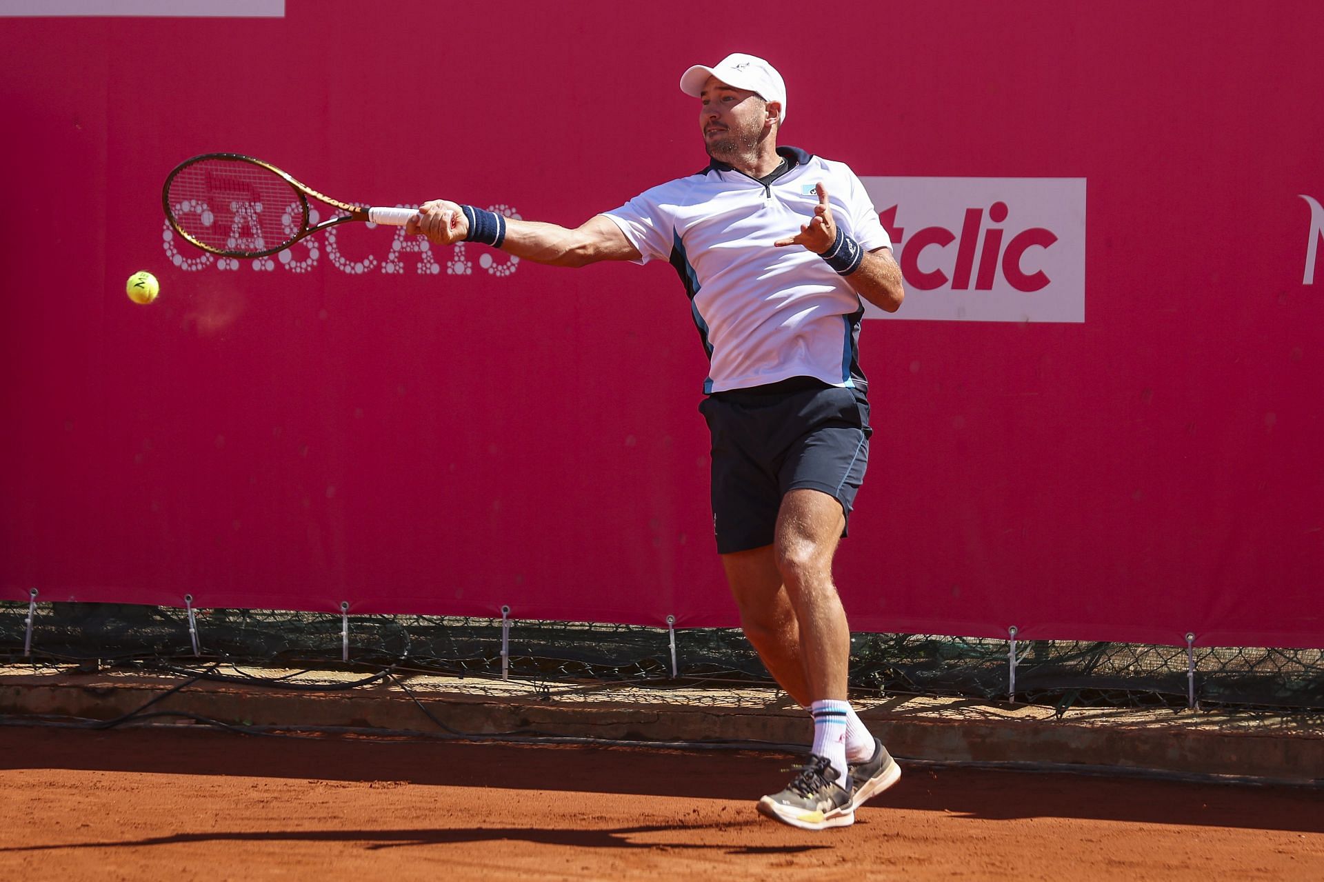 Lajovic in action at the Estoril Open 2025 - Source: Getty