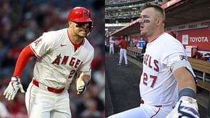 Mike Trout makes feelings known after receiving treatment for knee injury