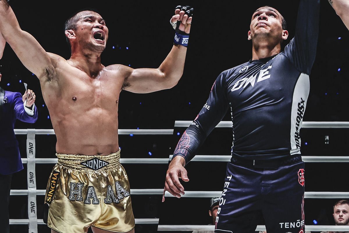 Nong-O Hama (left), Tye Ruotolo (right) [Photo via ONE Championship]
