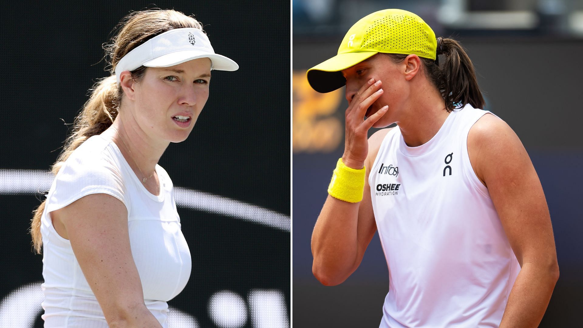 Iga Swiatek, Danielle Collins (Source: Getty)