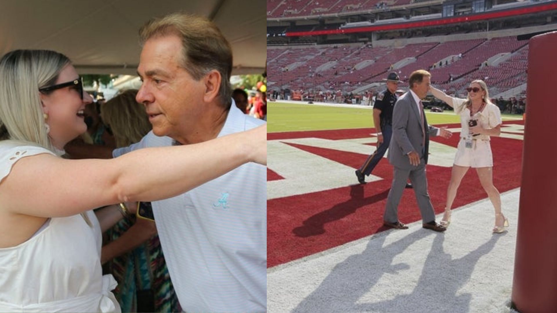 Nick Saban and his daughter, Kristen Saban