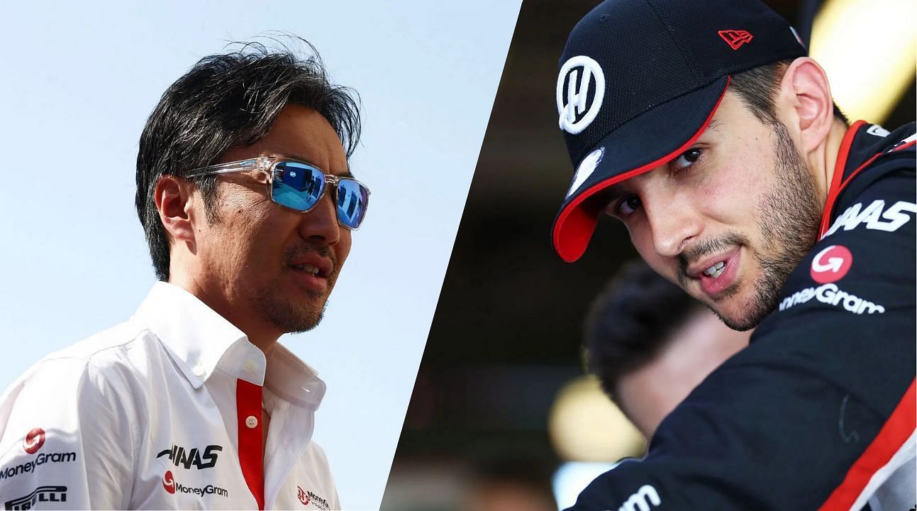 Ayao Komatsu and Esteban Ocon