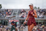 Katie Boulter at the first round of 2025 French Open - Source: Getty