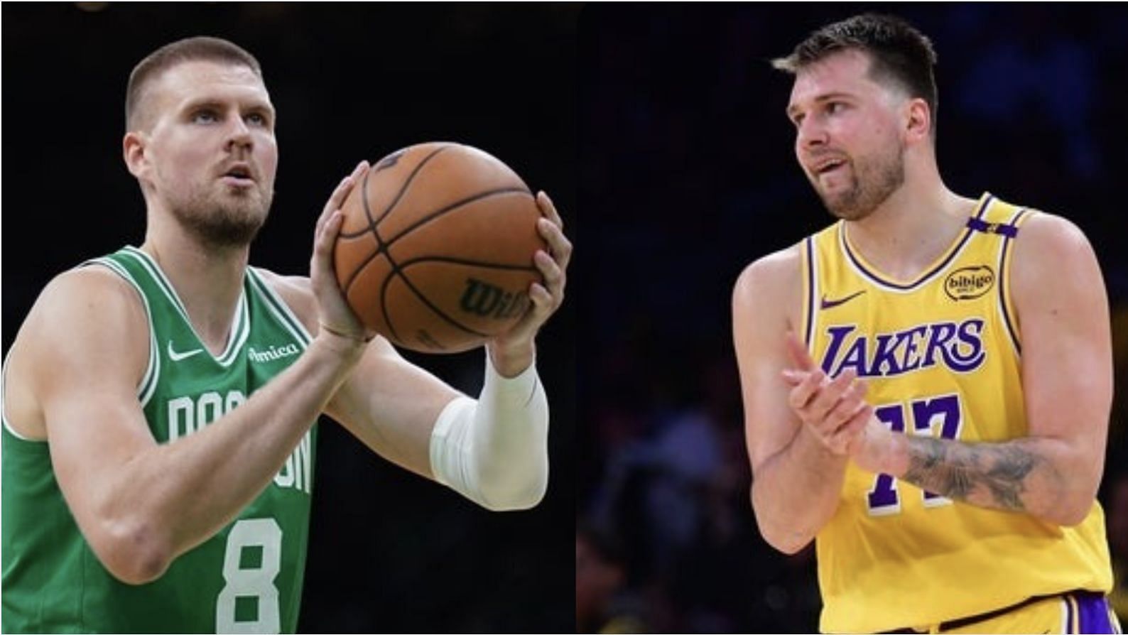 Kristaps Porzingis and Luka Doncic