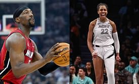 Bam Adebayo and A'ja Wilson shocked after magician fools them in clever stunt
