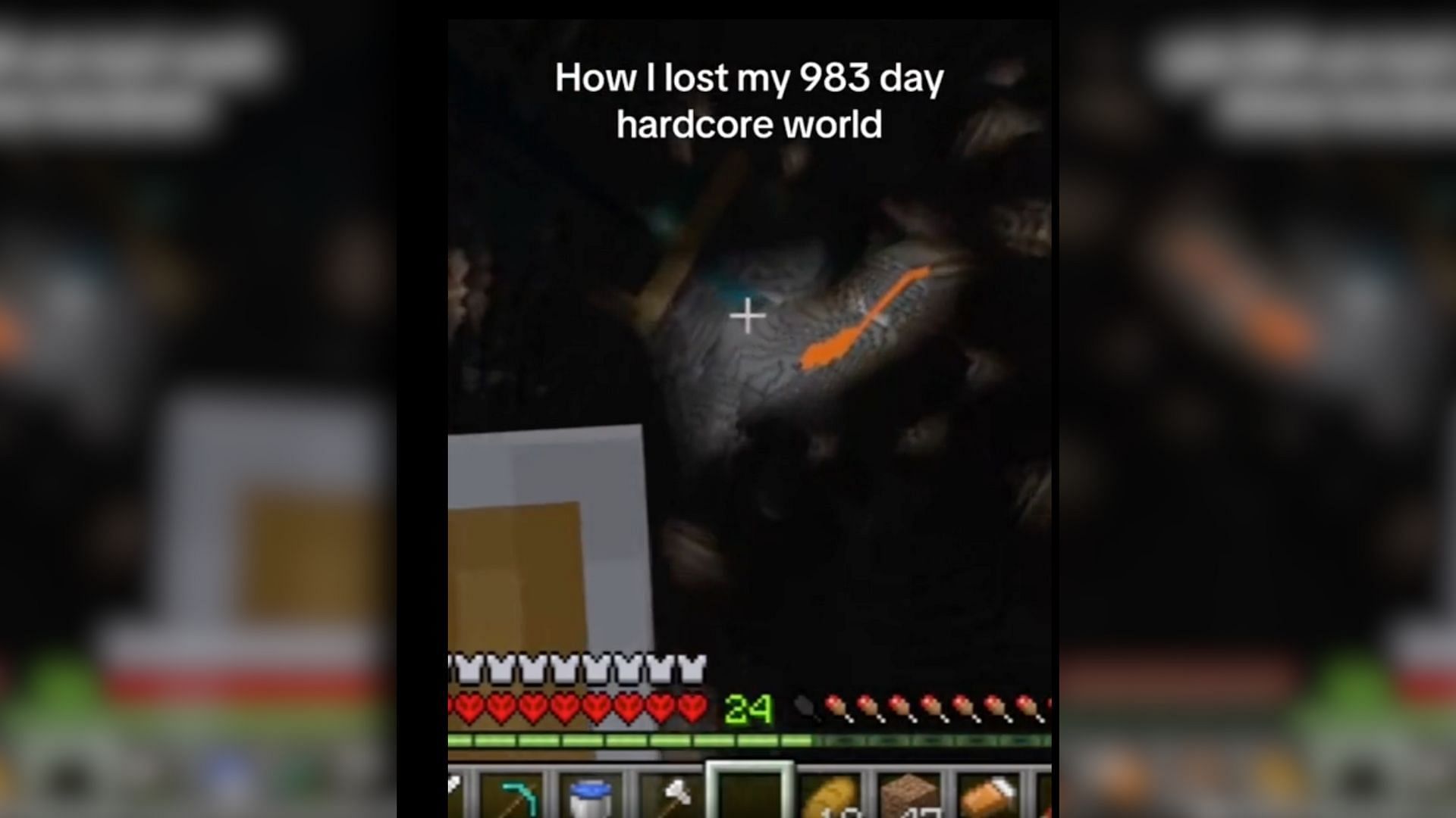 Minecraft hardcore bug