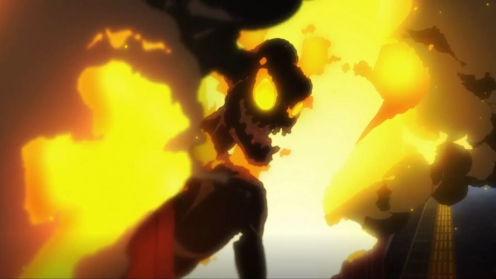 An Infernal, as shown in the Fire Force anime (Image via David Production)