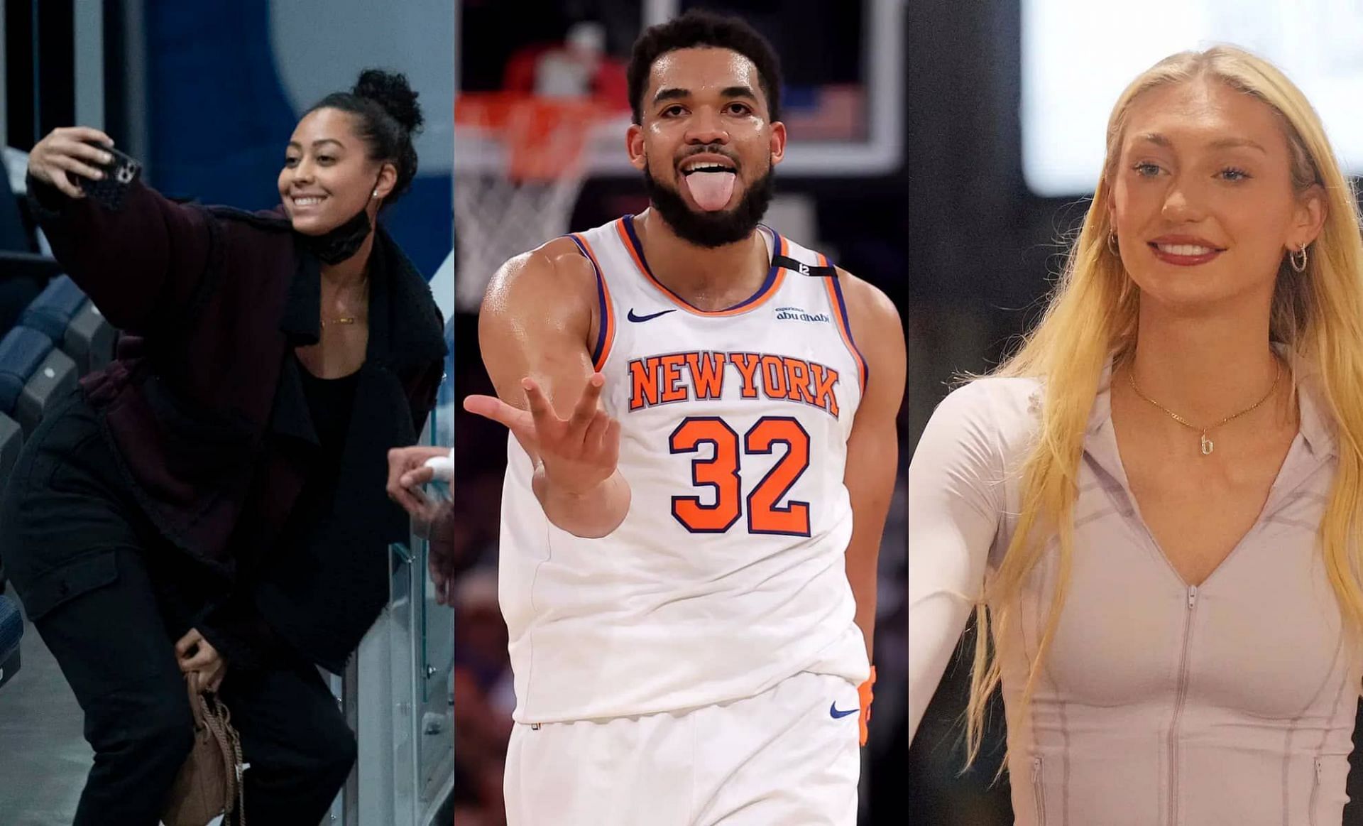 Sydel Curry-Lee, Karl-Anthony Towns and Cameron Brink