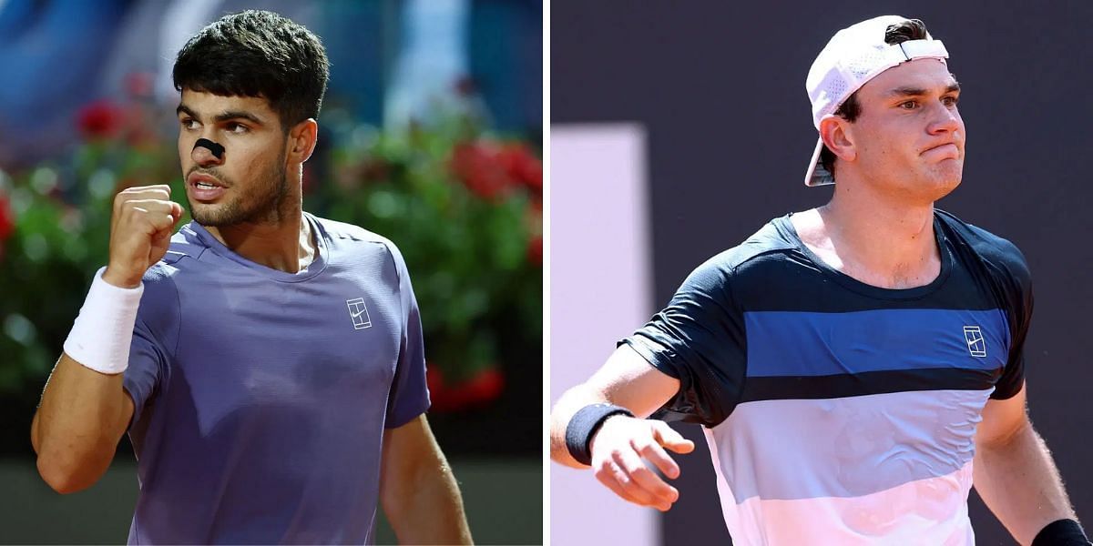 Carlos Alcaraz vs Jack Draper - Image Source: Getty 