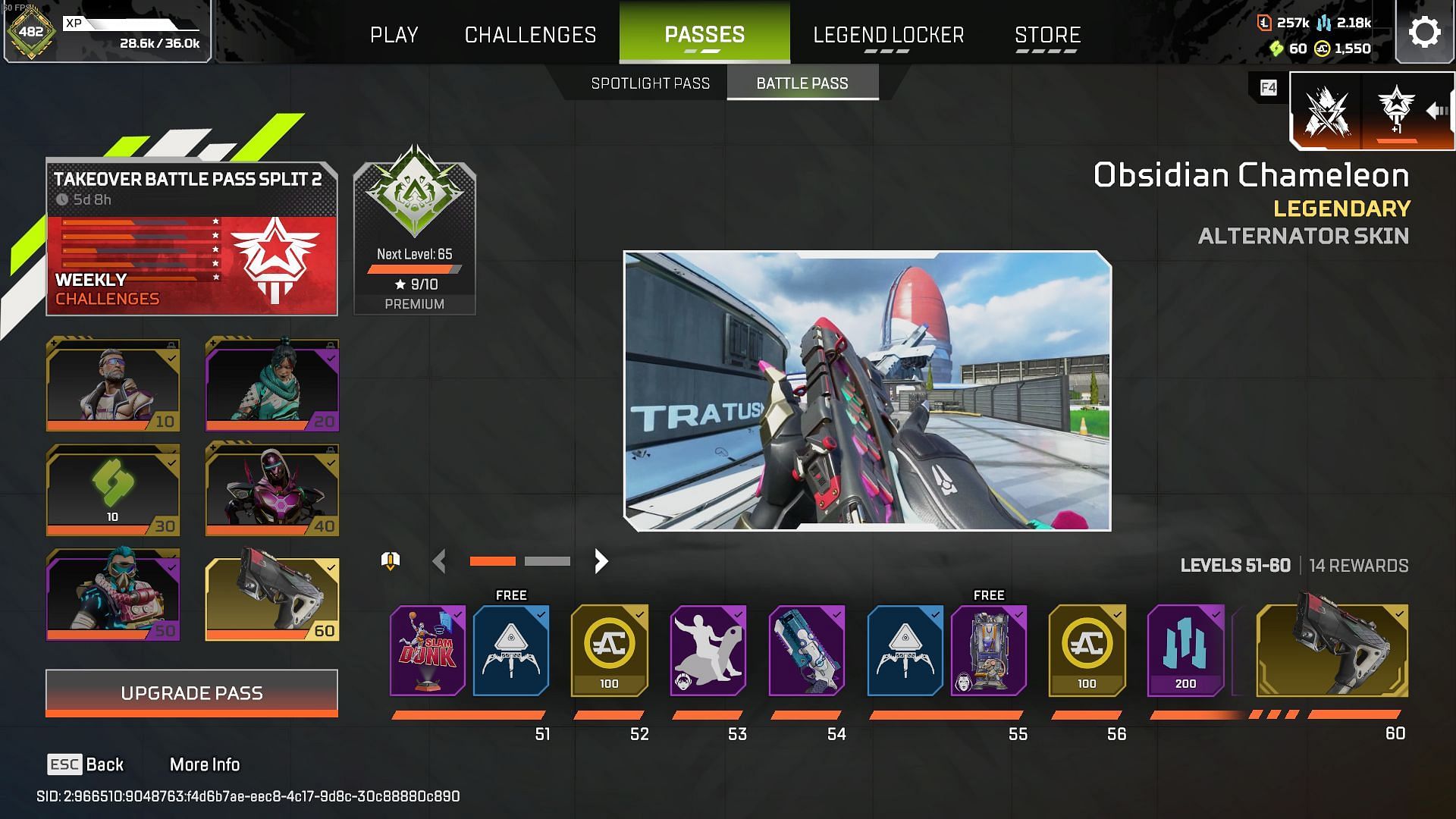 Apex Legends Season 24 Battle Pass timer (Image via Sportskeeda Gaming | EA)