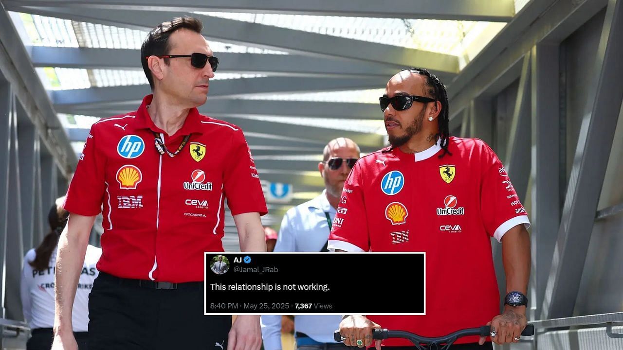 In Picture: Riccardo Adami and Lewis Hamilton (from Left) Credit: Getty Images. Fan Reactions: x.com/Jamal_JRab