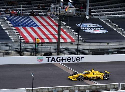 Scott McLaughlin driving his No. 3 Penske Chevy at the 109th Indianapolis 500 - Source: Getty