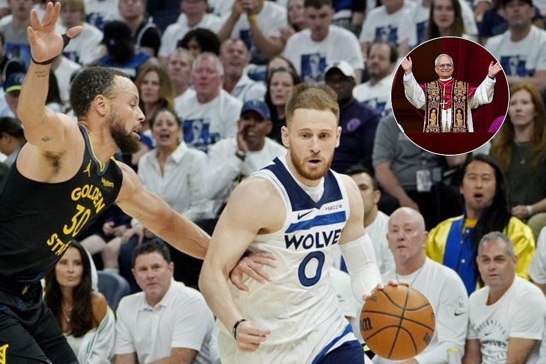 Timberwolves' $46,870,000 guard and former Villanova prospect rejoices while talking about Pope Leo's election