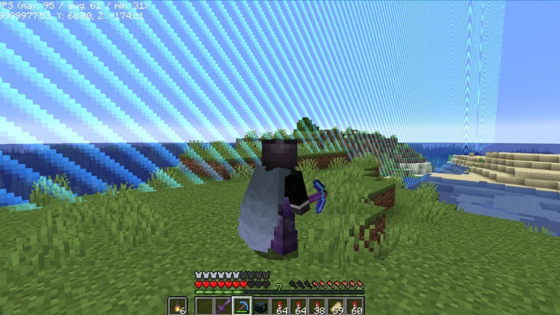 Minecraft player reaches the world border (Image via Reddit/ /Mojang Studios)