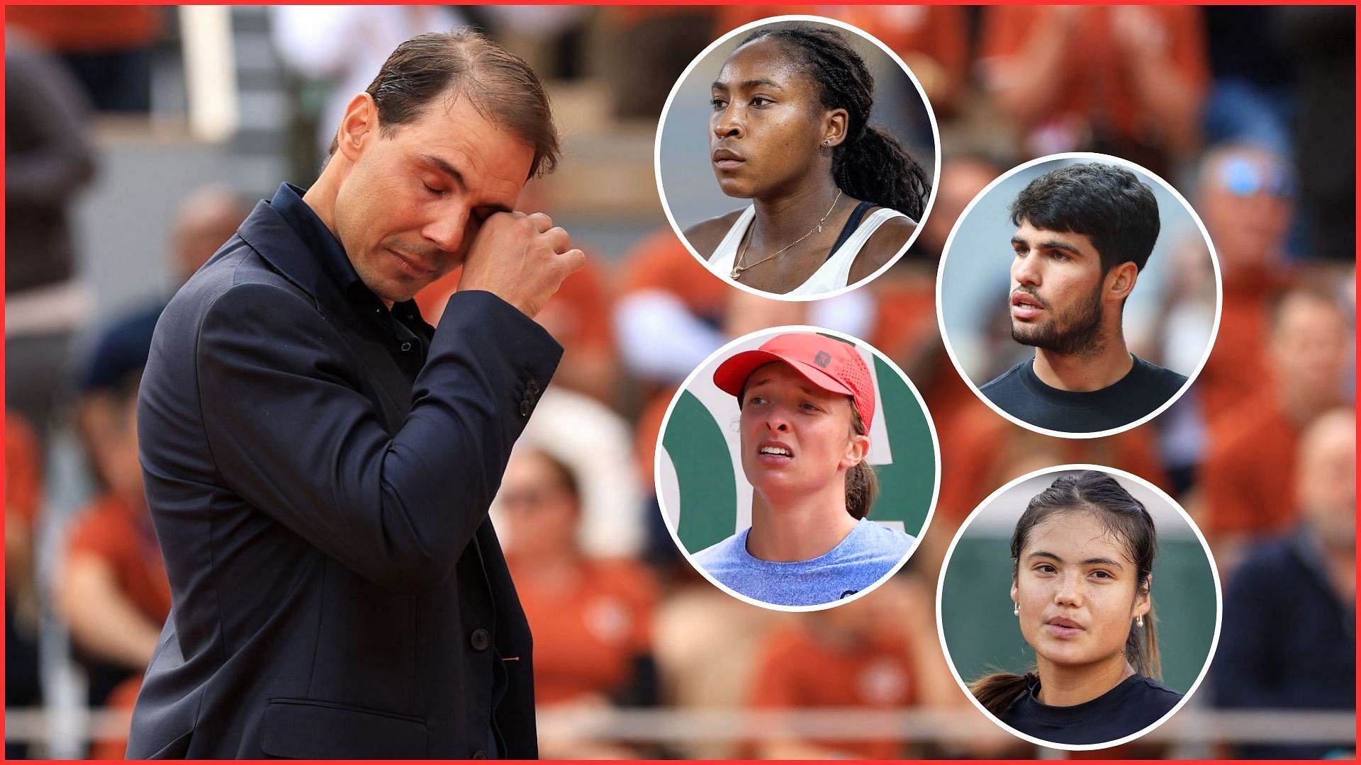 Coco Gauff Carlos Alcaraz Emma Raducanu Iga Swiatek Rafael Nadal French Open