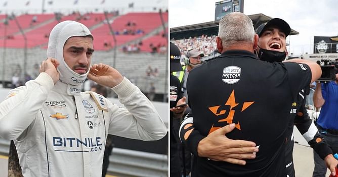 Rinus Veekay's dad gives 'best drive of your life' verdict after strong IndyCar result at Barber