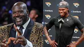 "Holy sh*t he's huge": NFL fans get their jokes off as Shaq rocks Travis Hunter's no. 12 jersey