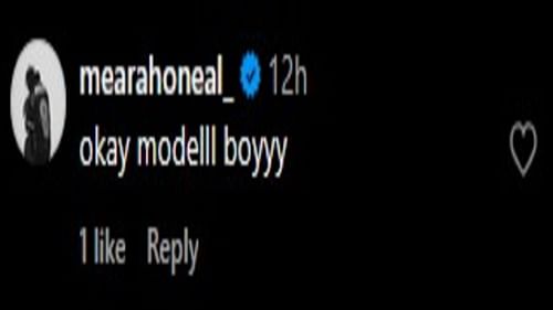 Image via the comments of Shaqir O'Neal's Instagram post.