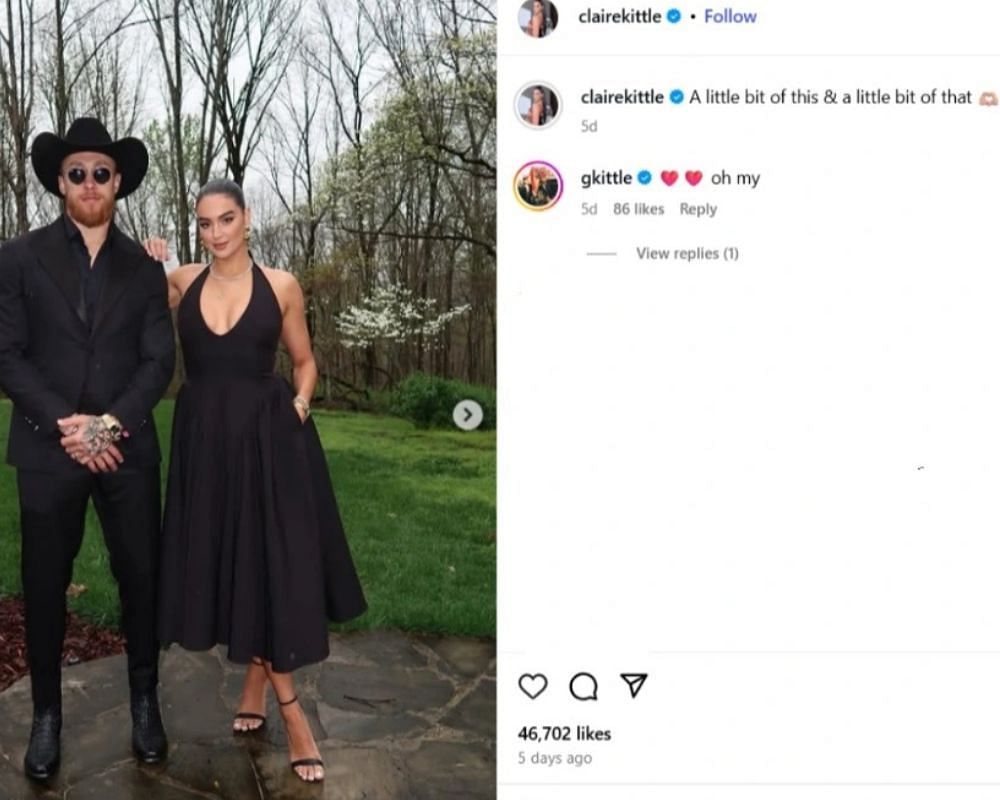 Claire Kittle’s photo dump featuring moments with George Kittle [IG/@clairekittle]