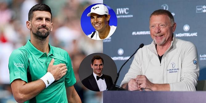 Novak Djokovic's "perfect resume" compared to Rafael Nadal & Roger Federer impresses Boris Becker