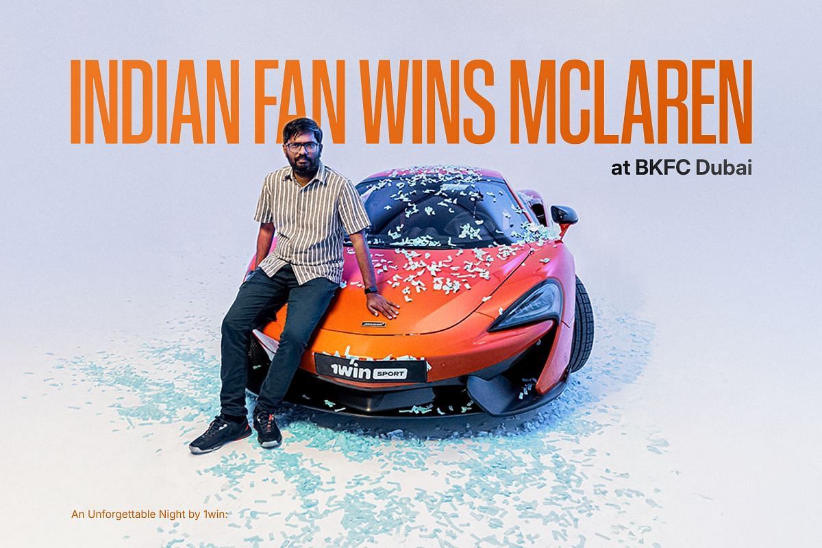 It was a night to remember for an Indian win who won himself a McLaren car at BKFC Dubai (Credits: 1win).