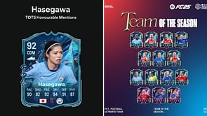EA FC 25 Yui Hasegawa TOTS Honourable Mentions Objective: All tasks and rewards