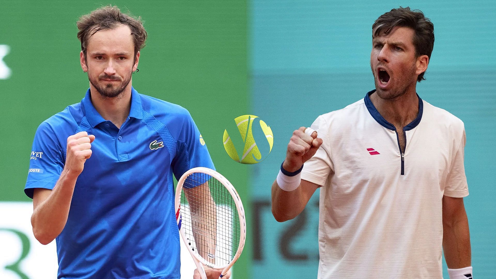 Daniil Medvedev (L); Cameron Norrie (R) - Source: Getty
