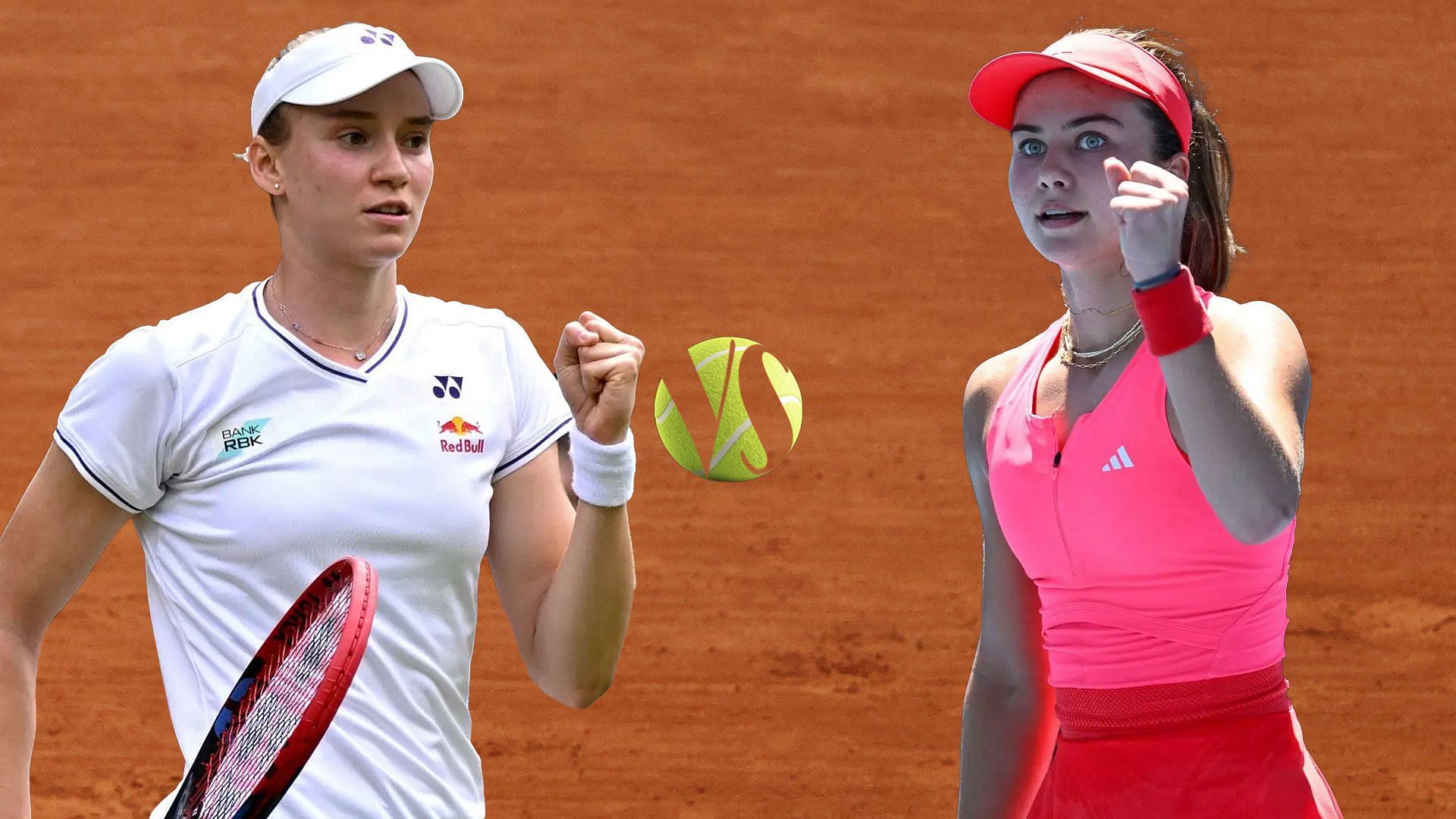 Elena Rybakina vs Iva Jovic is one of the second-round matches at the French Open 2025. (Photos: Getty)