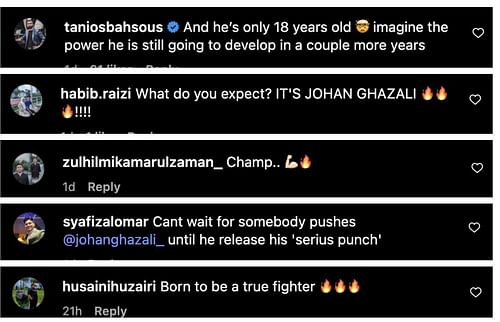 Comments from Instagram