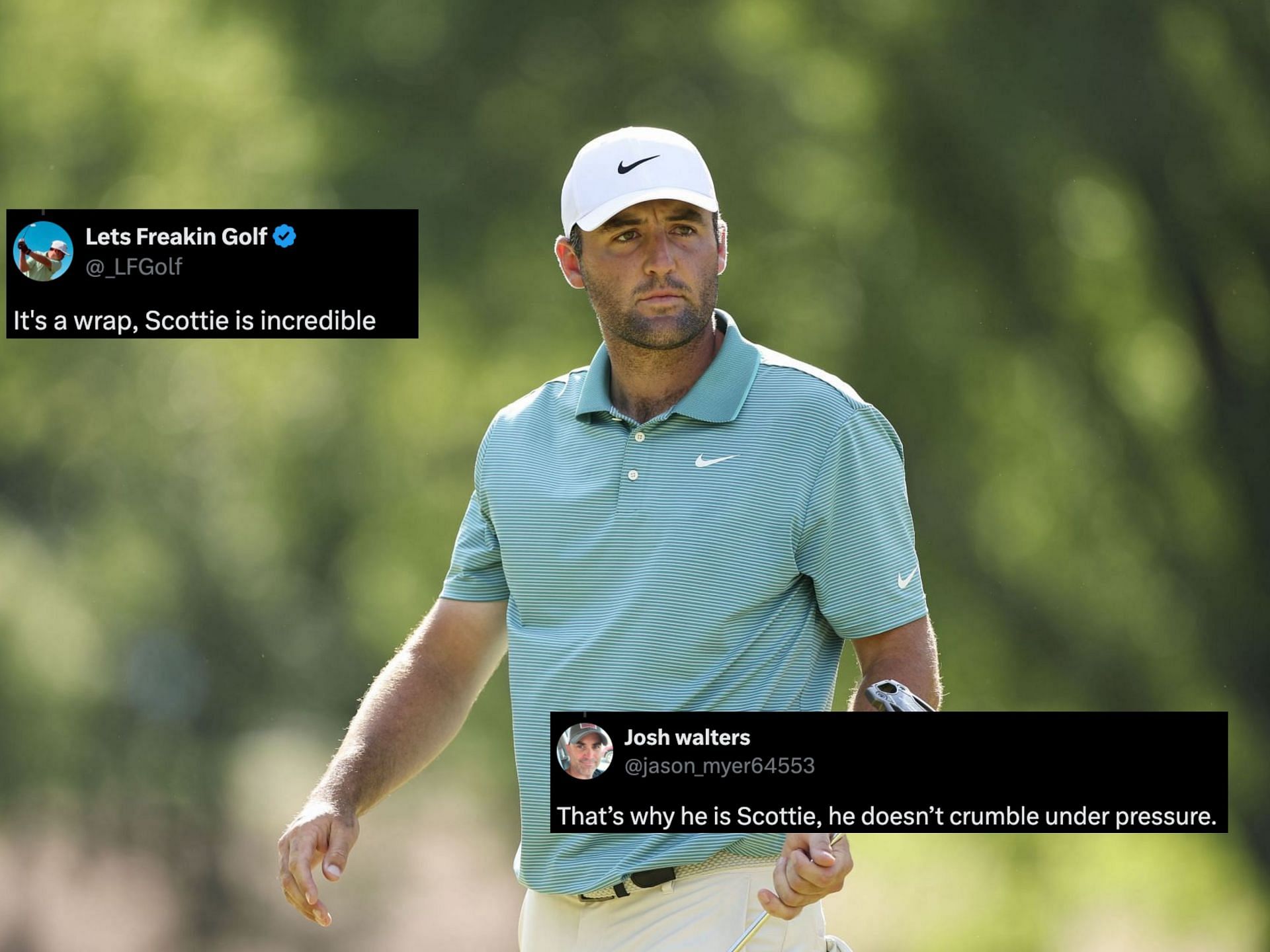 Scottie Scheffler at the PGA Championship 2025 (Image Source: Getty, x@jason_myer64553, x@_LFGolf) )