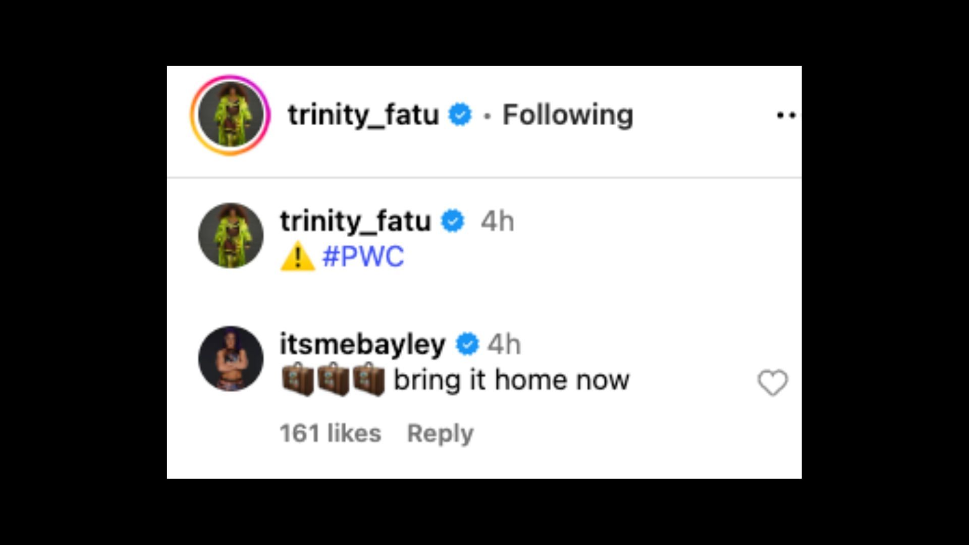 The veteran sent a message to Naomi ahead of SmackDown. [Image credit: Naomi on Instagram]