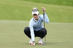 Nelly Korda hilariously reacts to broadcast including her two missed short putts in Round 2 of the 2025 US Women's Open