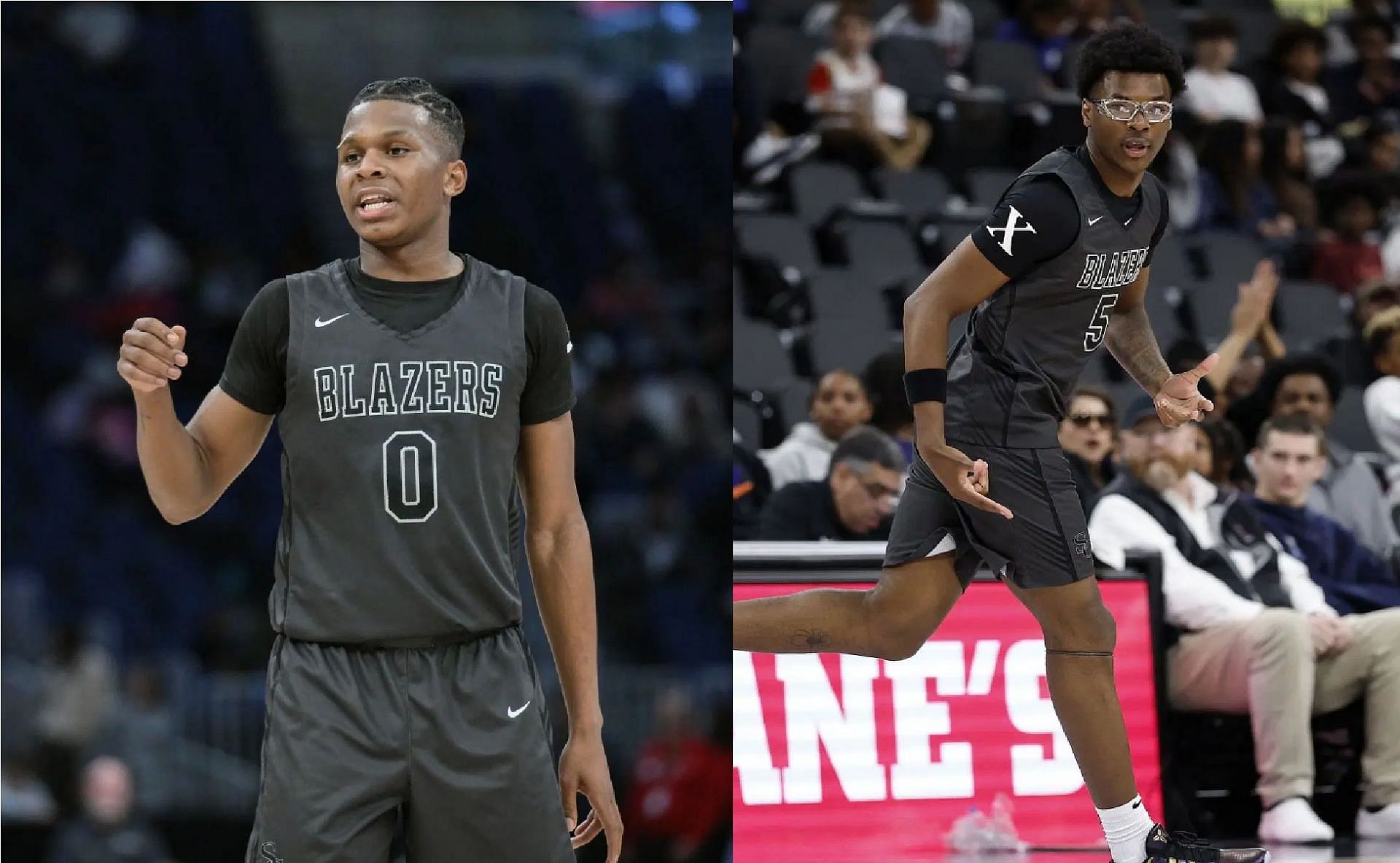 Gavin Hightower and Bryce James (Sources: Jonathan Jones/Icon Sportswire via Getty Images, Ronald Martinez/Getty Images)